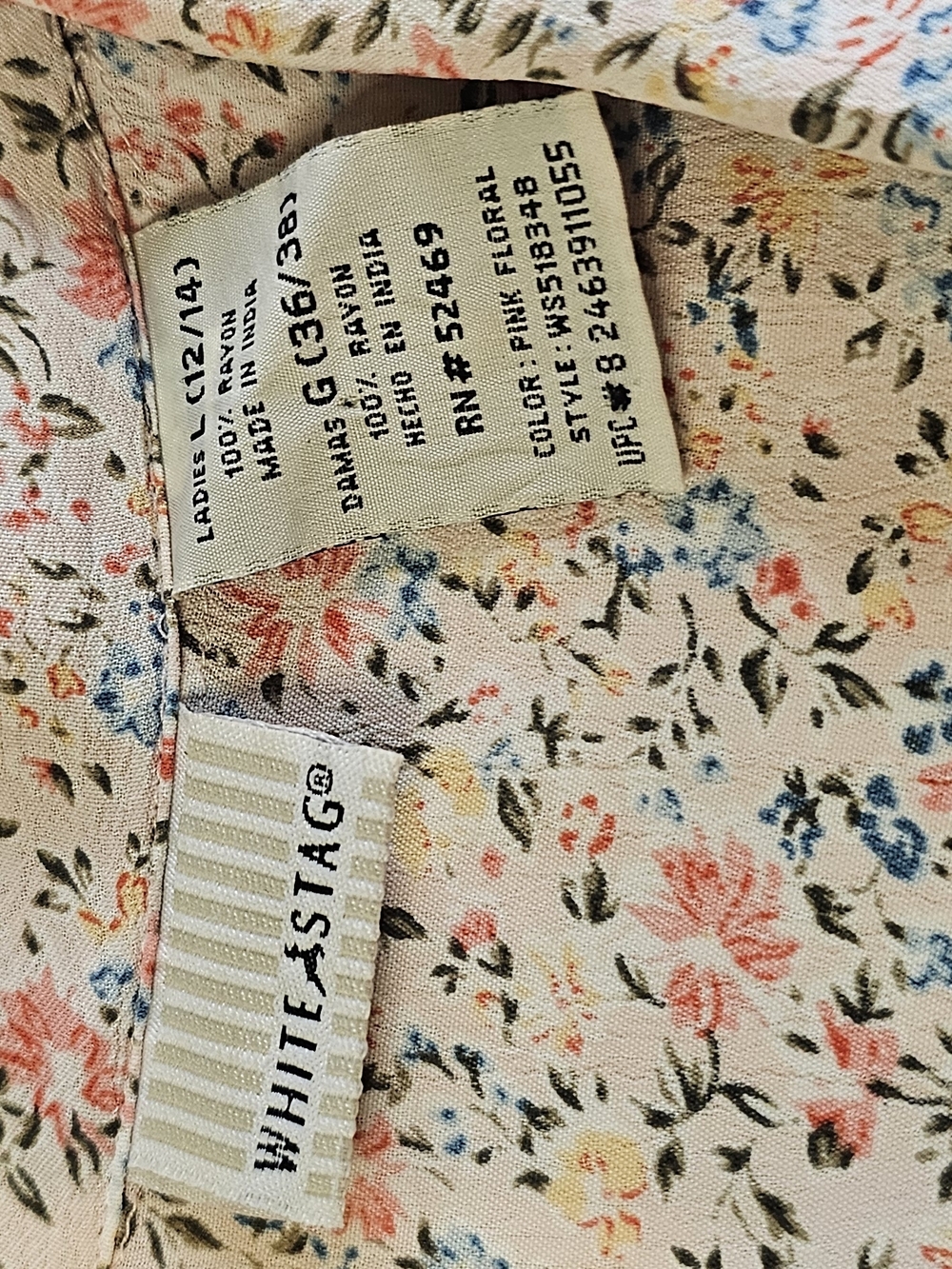 Prarie Style Cream Floral Button-Front Maxi Dress Bohemian 100% Rayon - Picture 4 of 6